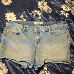torrid Light Wash Denim Cutoff Shorts